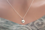 Sterling Silver Simple W Initial Necklace, Silver Stamped W Necklace, Stamped W Initial Necklace, Small W Initial Necklace, W Initial Charm