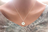 Sterling Silver Find Your True North Compass Charm Necklace, Find Your True North Necklace, Adventure Necklace, Curiosity Necklace