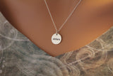 Sterling Silver Sisters Charm Necklace, Sisters Word Charm Necklace, Sister Necklace, Gift for Sister, I Love My Sister, Necklace for Sister