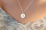 Sterling Silver cest la vie Such is Life French Saying Necklace, Cest La Vie Necklace, Such is Life Necklace, French Saying Necklace
