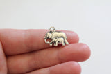 Sterling Silver Mom and Baby Elephant Pendant, Mama and Baby Elephant Charm, Elephant Pendant, Baby Elephant Charm, Elephant Pendant,