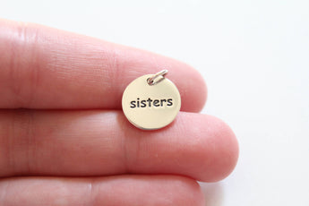 Sterling Silver Sisters Charm, Sisters Pendant, Silver Sisters Charm, Silver Sisters Pendant, Sisters Charm, Sister Charm, Sister Pendant