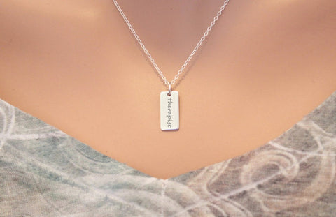 Sterling Silver Therapist Charm Necklace, Therapist Jewelry, Gift for Therapist, Therapist Gift, Engrave Therapist Charm Necklace, Therapist