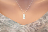 Initial G Necklace Sterling Silver, Initial G Bar Necklace, Letter G Necklace, Letter G Bar Necklace, Silver G Initial Necklace, G Initial