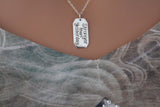 Sterling Silver Message Pendant Stronger Than Yesterday Necklace, Silver Stronger Than Yesterday Necklace, Stronger Than Yesterday Necklace