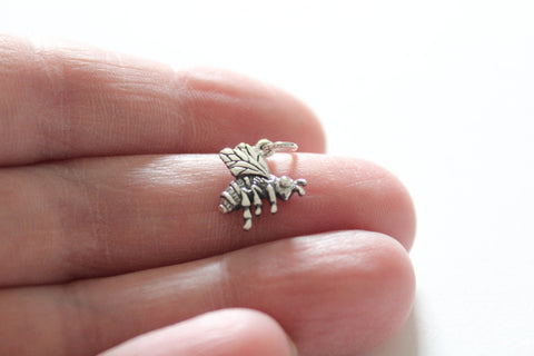 Sterling Silver Realistic Bee Charm, Silver Realistic Bee Pendant, Realistic Bee Charm, Bee Charm, Silver Bee Pendant, Silver Bee Charm