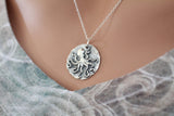 Sterling Silver Octopus Coin Charm Necklace, Sterling Silver Octopus Ancient Coin Charm Necklace, Silver Octopus Coin Charm Necklace
