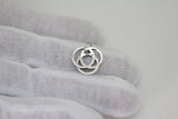 Sterling Silver Infinite Circles Love Knot Charm, Silver Infinite Circles Love Knot Charm, Infinite Circles Love Charm, Infinity Charm