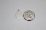 Sterling Silver Fern with Butterfly on Oval Charm, Silver Fern with Butterfly on Oval Charm, Beautiful Fern with Butterfly on Oval Pendant