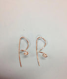 Sterling Silver Dangle Earrings, Simple Sterling Silver Wire Earrings